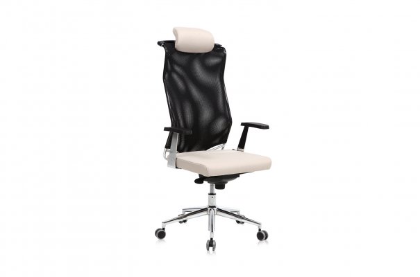 Net 9 Chrome Legs, Fixed Armrest Executive Chair