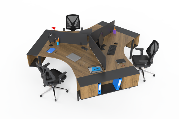 Quartz 3 Piece Work Desk